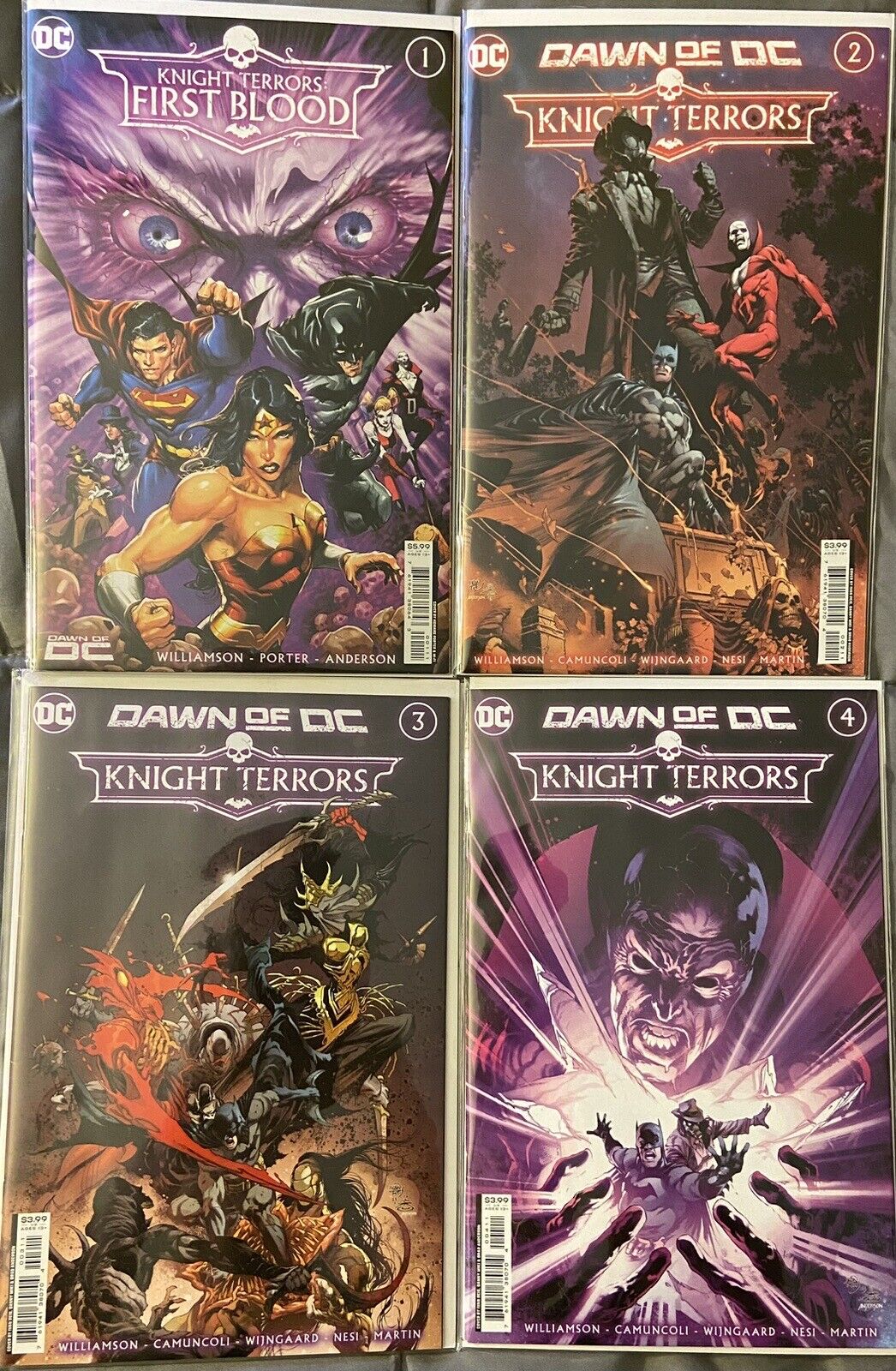 DC Knight Terrors 2023 LOT (First Blood #1; Knight Terrors #2,3,4)