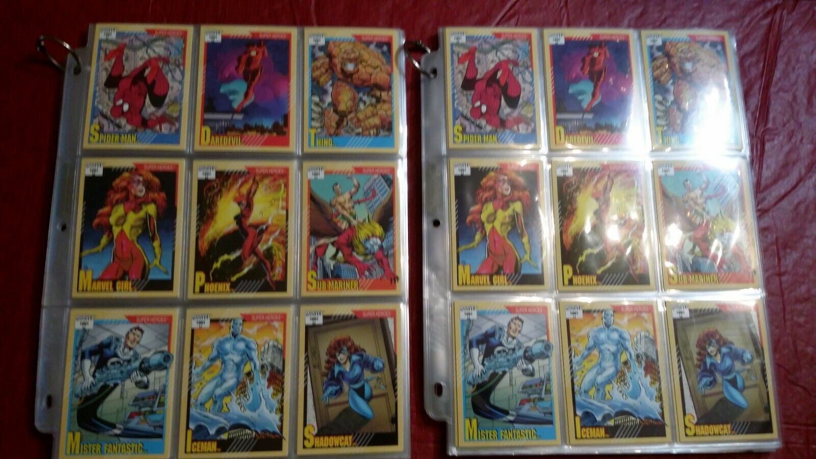 1991 MARVEL UNIVERSE IMPEL TRADING CARDS SETS 1 -162; 2 SETS; SPIDER-MAN; CGC IT