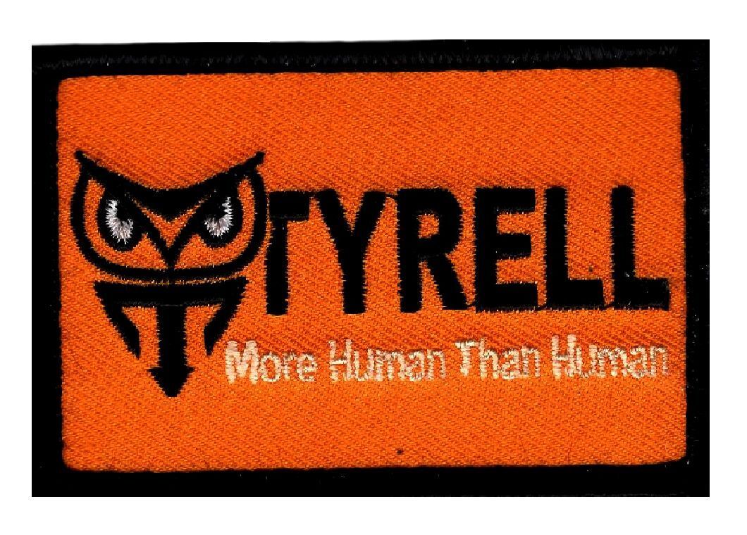 Blade Runner Tyrell Genetic Replicants Owl Logo Hook fastener Patch (TY2)
