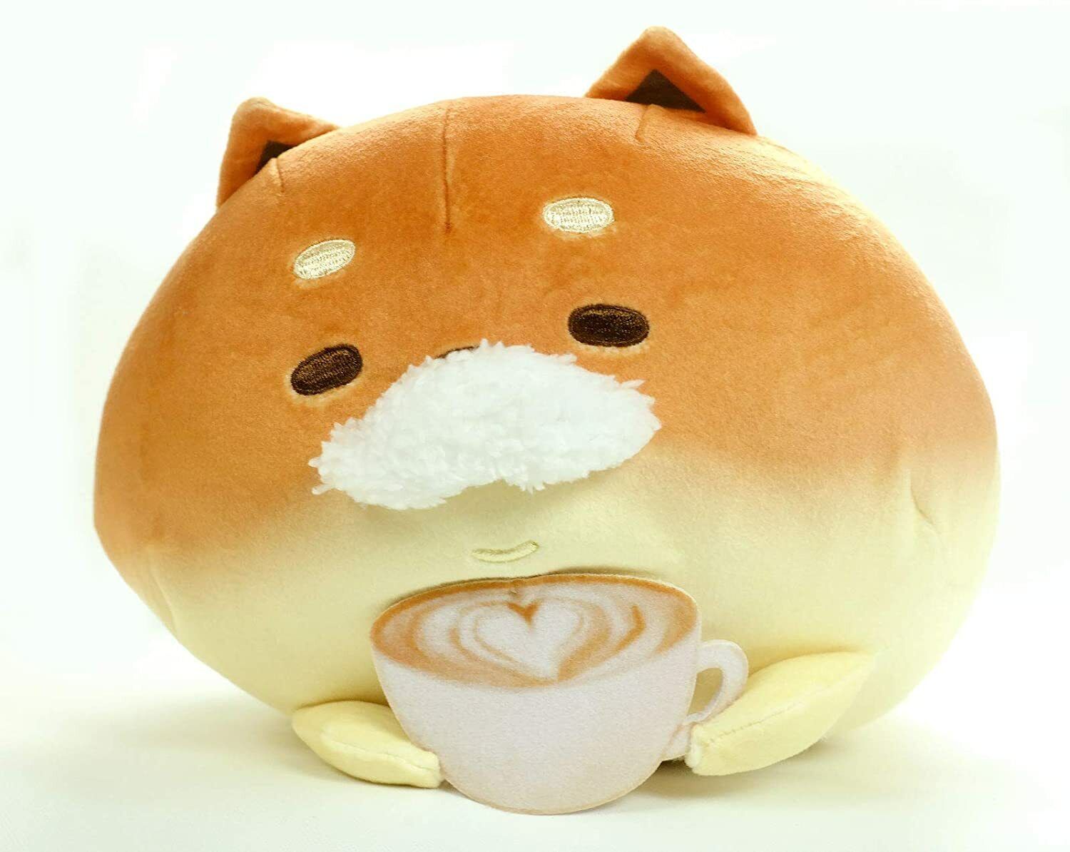 Furyu Yeast Ken Mustache Cafe Shibakoppe Bread Shiba Inu Dog Cute Squishy Plush