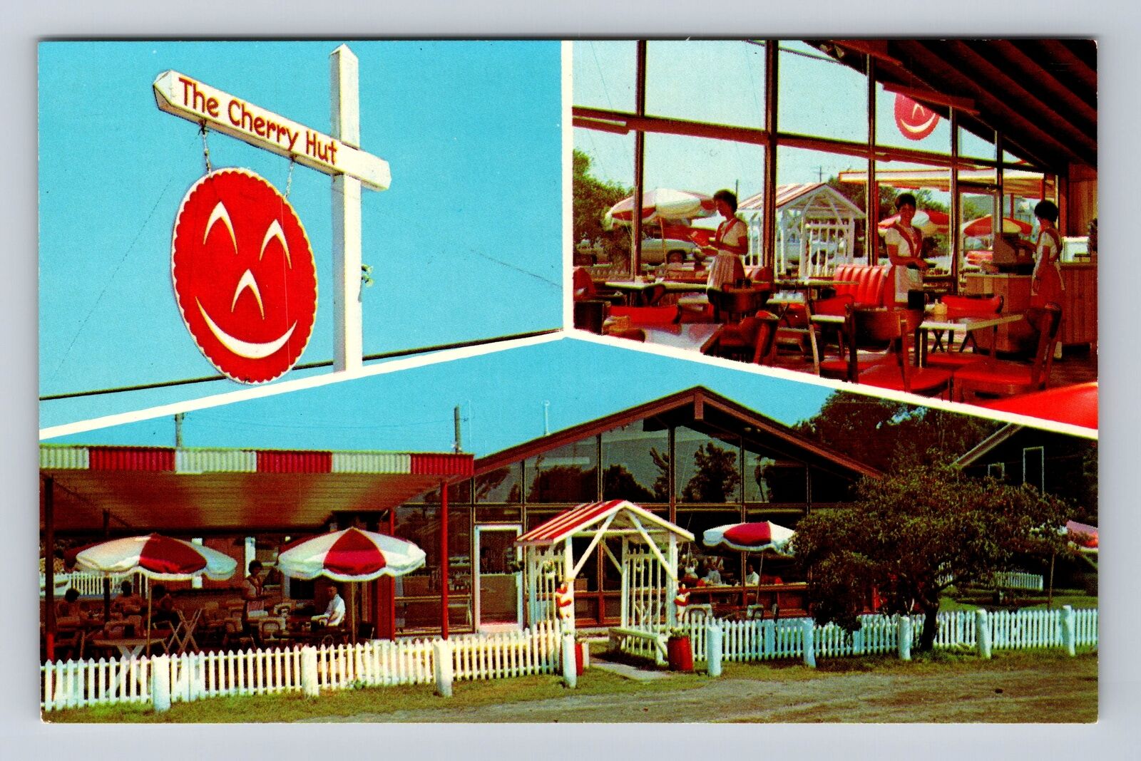 Beulah MI- Michigan, The Original Cherry Hut, Antique, Vintage Souvenir Postcard