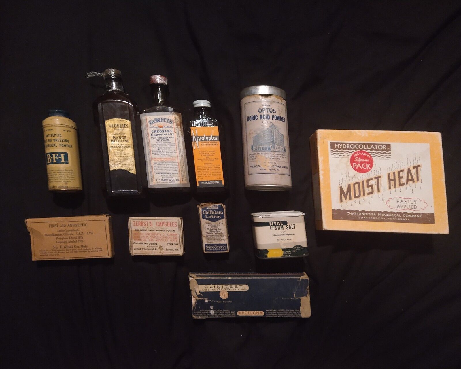 Vintage Medicine Cabinet Lot