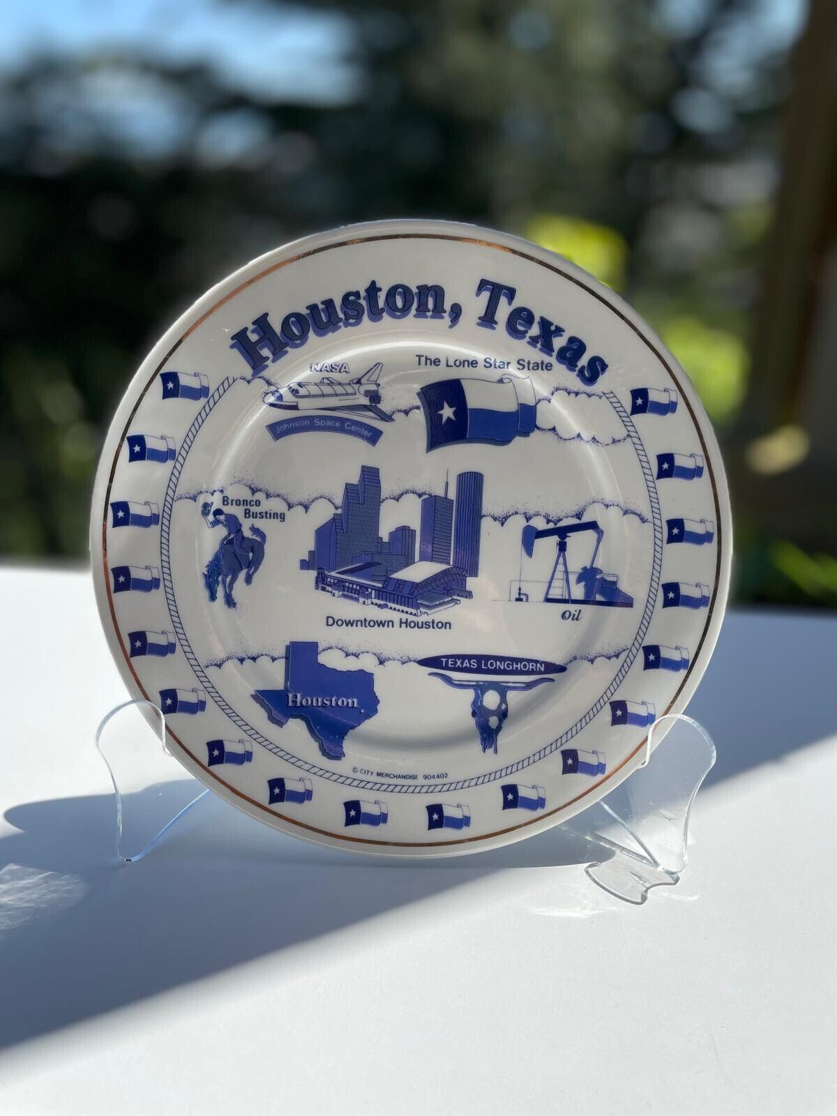 Houston Texas Vintage Collector Plate