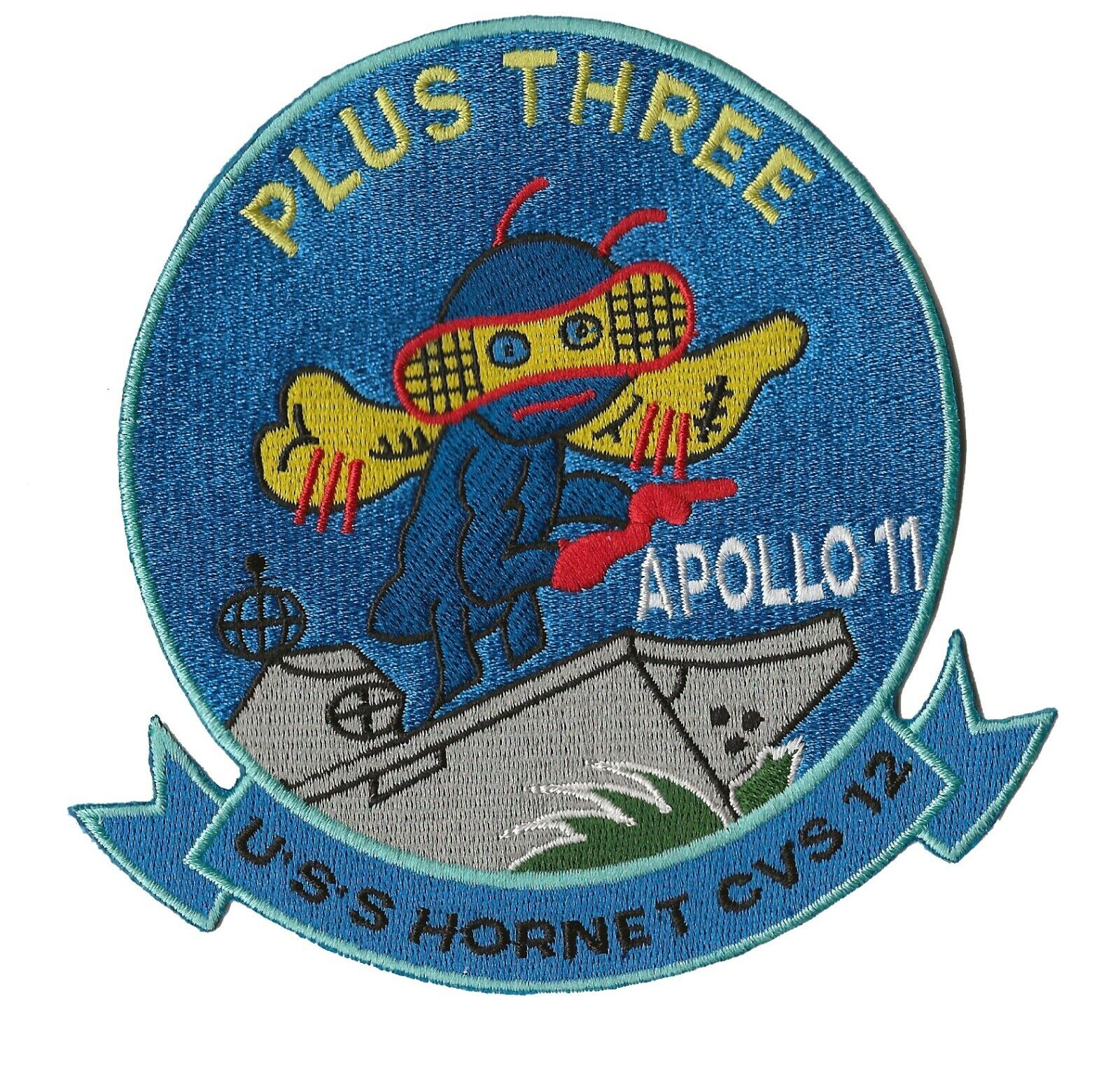 Apollo 11 USS Hornet CVS 12 NASA US Navy space recovery force ship patch
