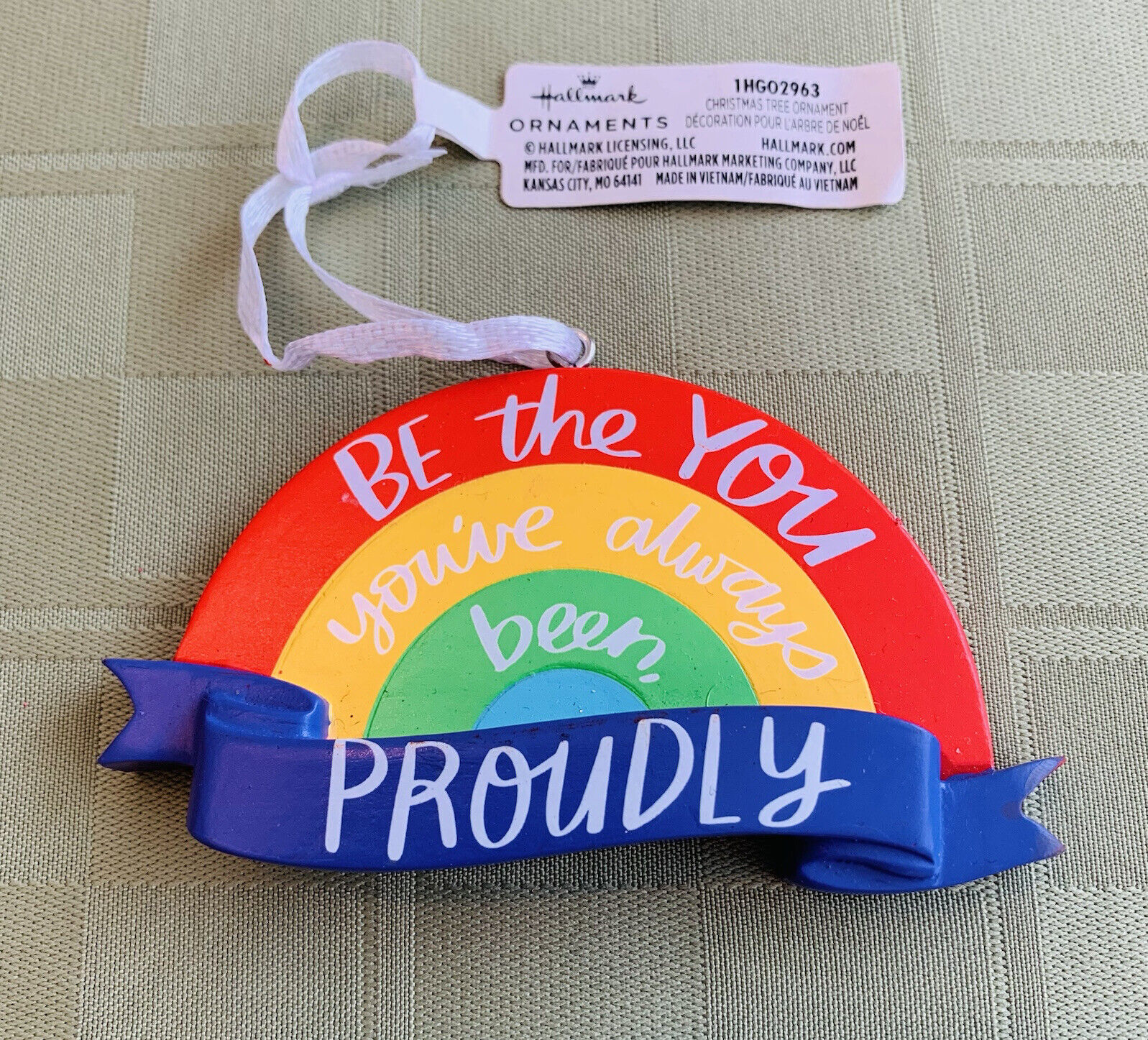 Hallmark Rainbow Ornament Be The You You’ve Always Been Proudly NEW NWT Pride