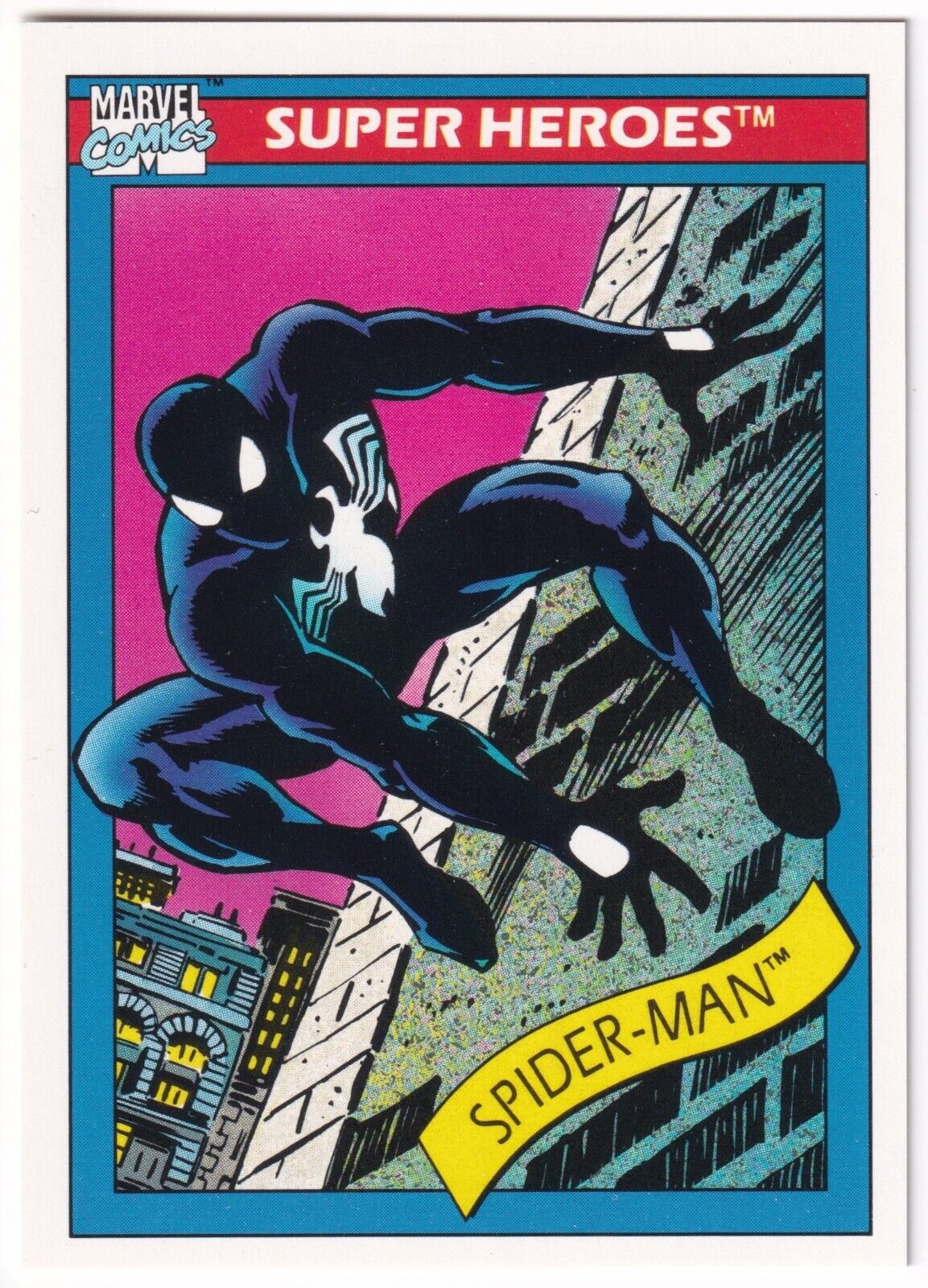 1990 Impel Marvel Universe #2 Spider-Man Black Costume