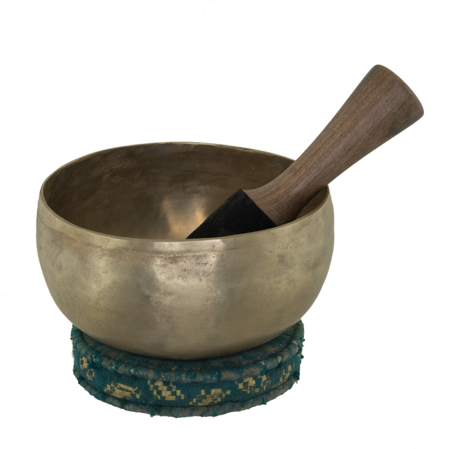 Ancient Tibetan Thadobati Copre Singing Bowl 16.5cm Note F 174Hz 550g 26207