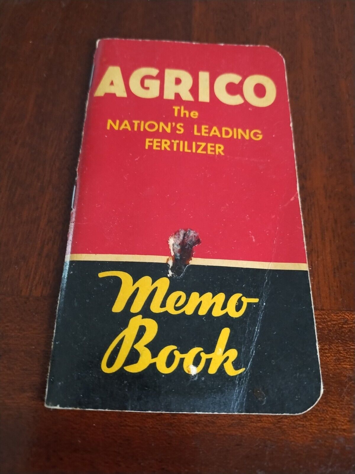 1954 AGRICO Memo Book Advertisement For Fertilizer 