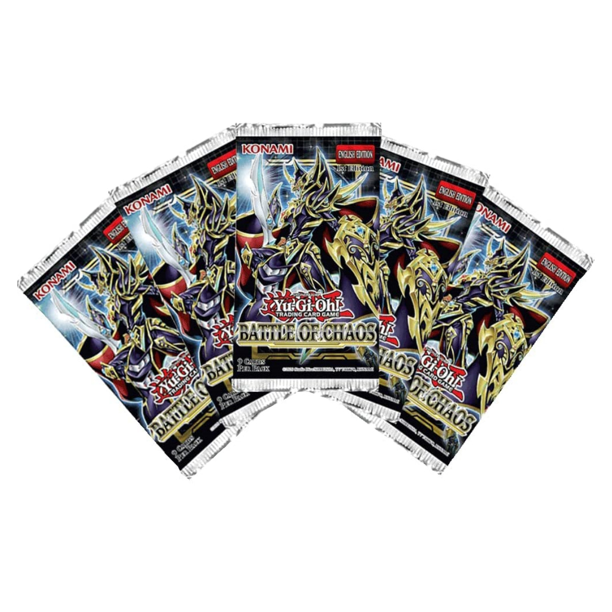 Yu-Gi-Oh TCG: Battle of Chaos | 5x Sealed 1st Edition Booster Packs