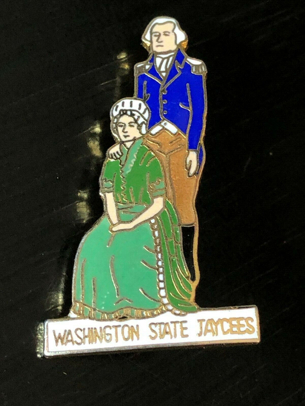 Vintage Collectible Washington State Jaycees Metal Pinback Lapel Pin Hat Pin