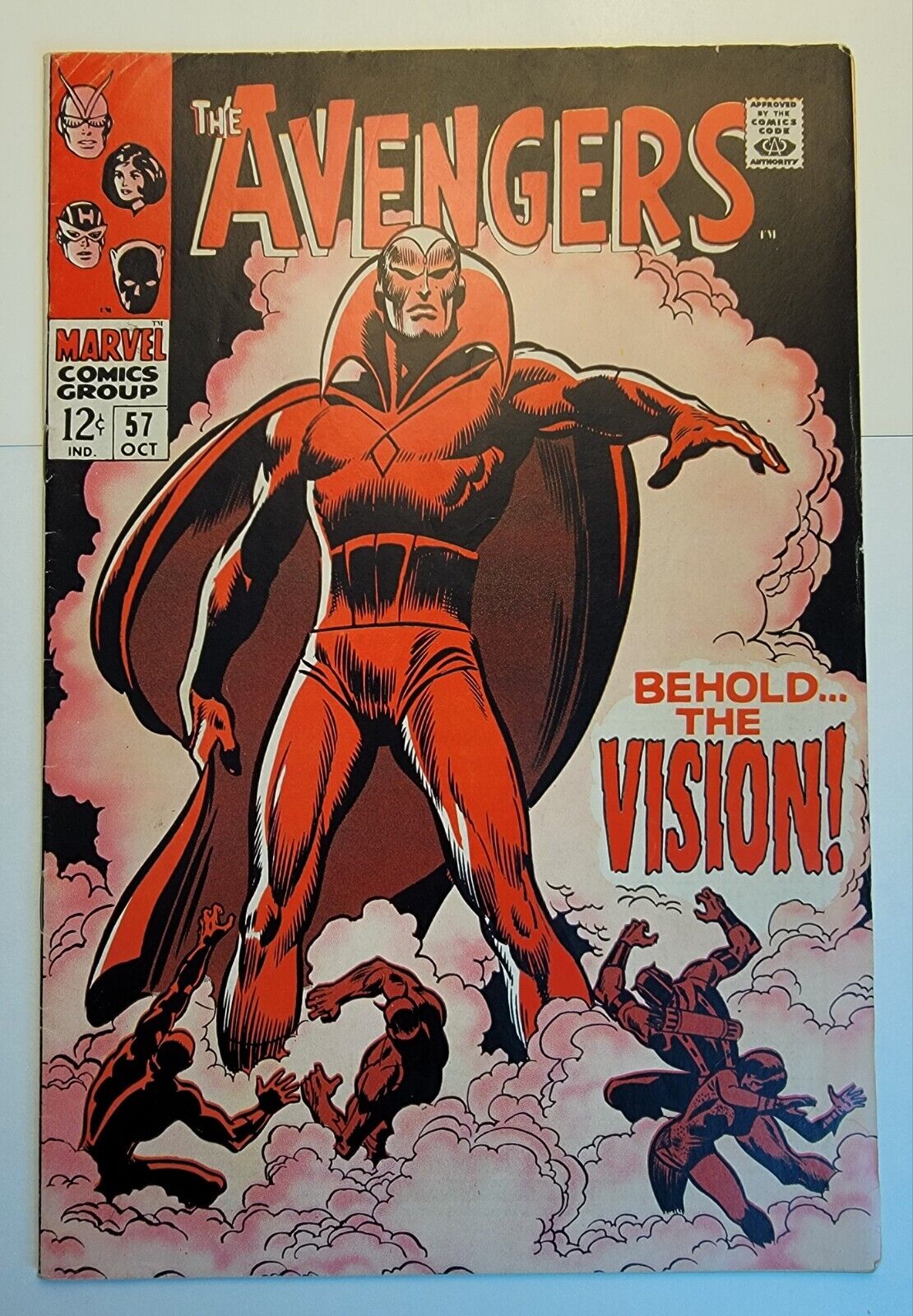 Avengers #57 VF- 1st App of The Vision ~ Silver Age 1968 John Buscema High Grade