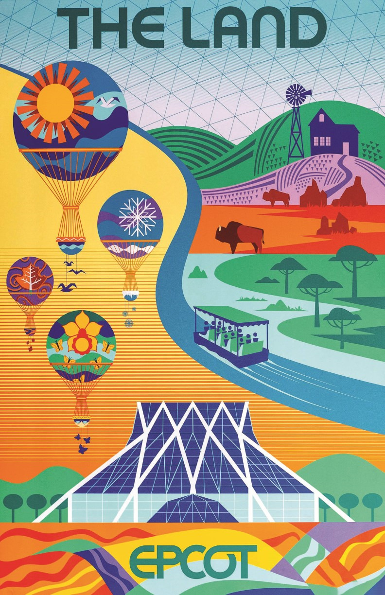 Epcot Living with The Land Attraction Poster Print 11x17 Disney