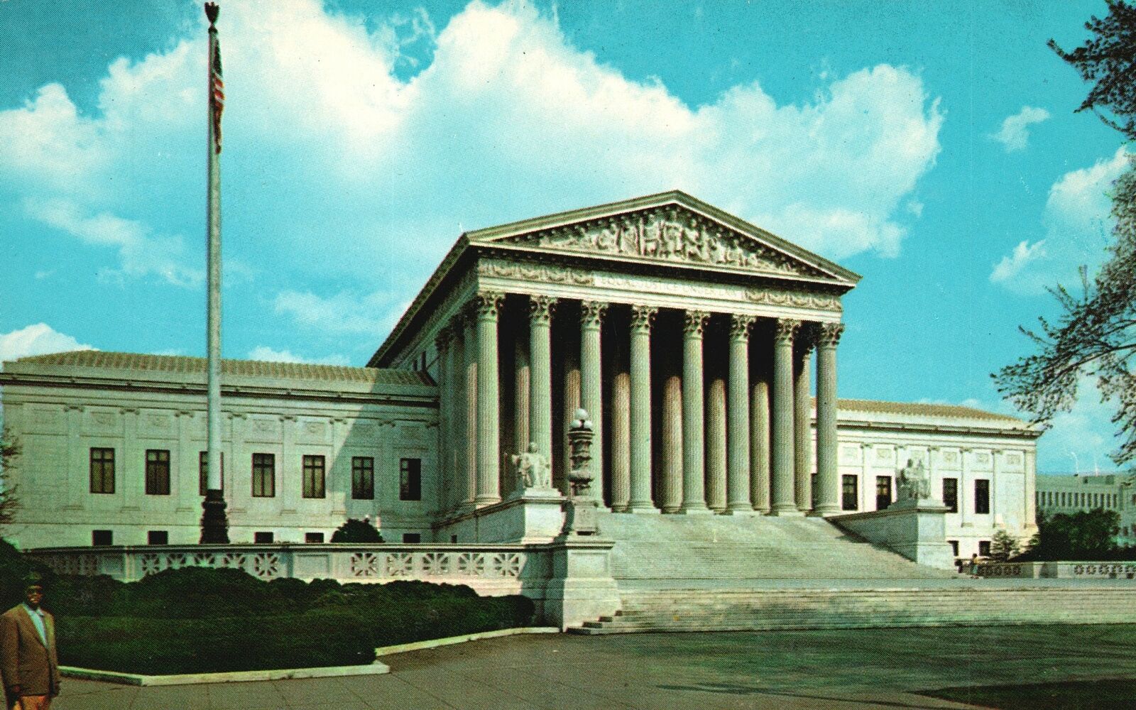 Postcard US Supreme Court Building Lofty Columns Quiet Dignity Washington DC