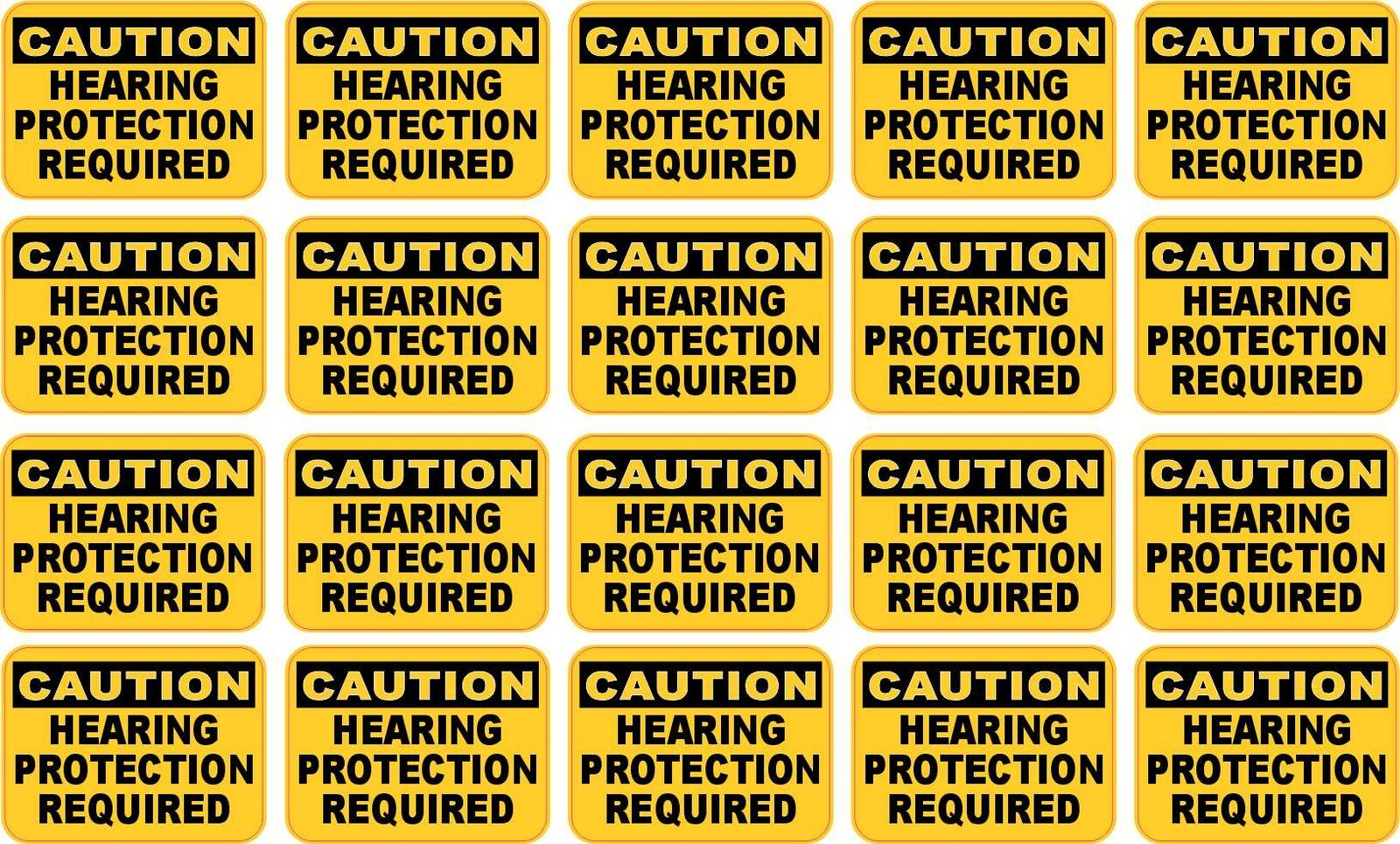 Caution Hearing Protection Required Stickers Car Truck Vehicle Bumper Decal