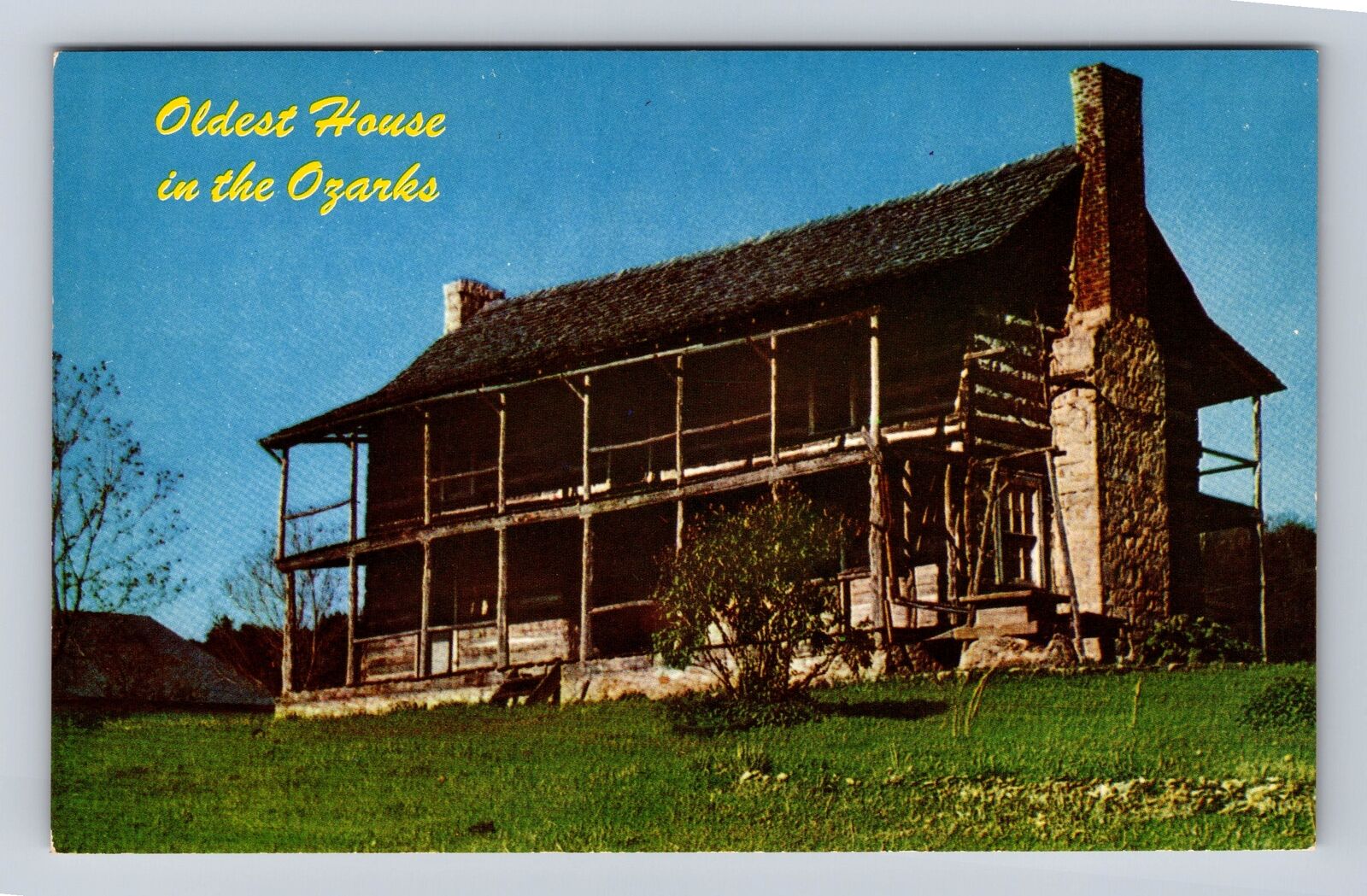 Norfork AR-Arkansas, Oldest House in Ozarks, Antique Vintage Souvenir Postcard