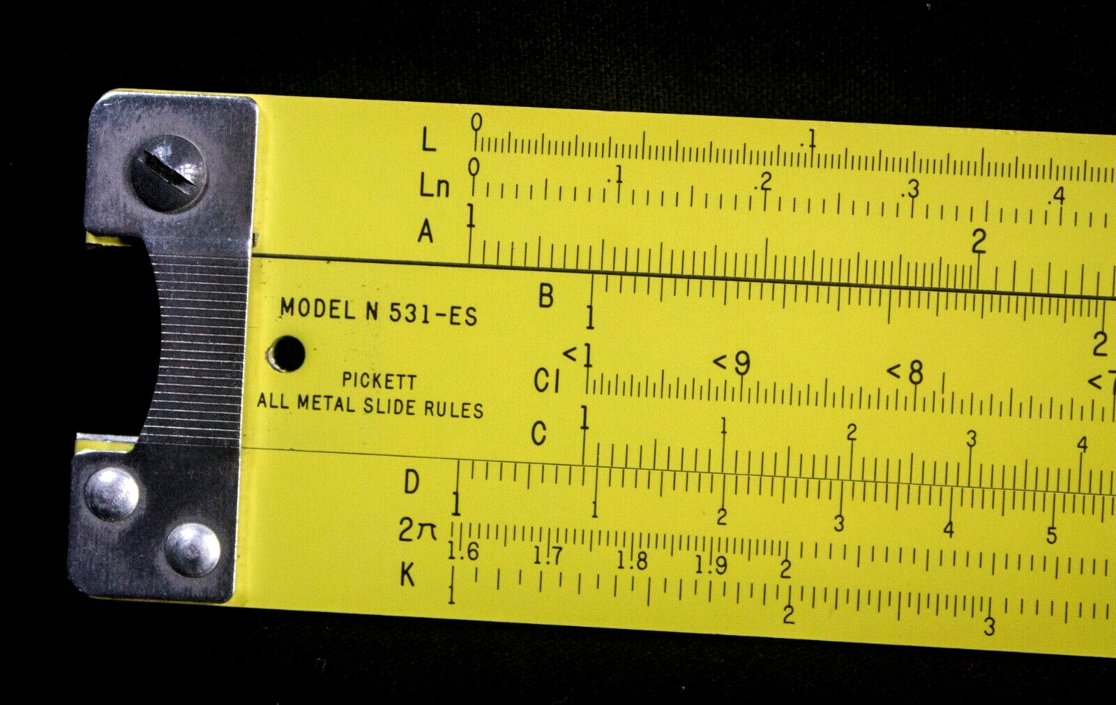 Vintage Pickett N531-ES Capitol Radio Slide Rule with Instructions, Box