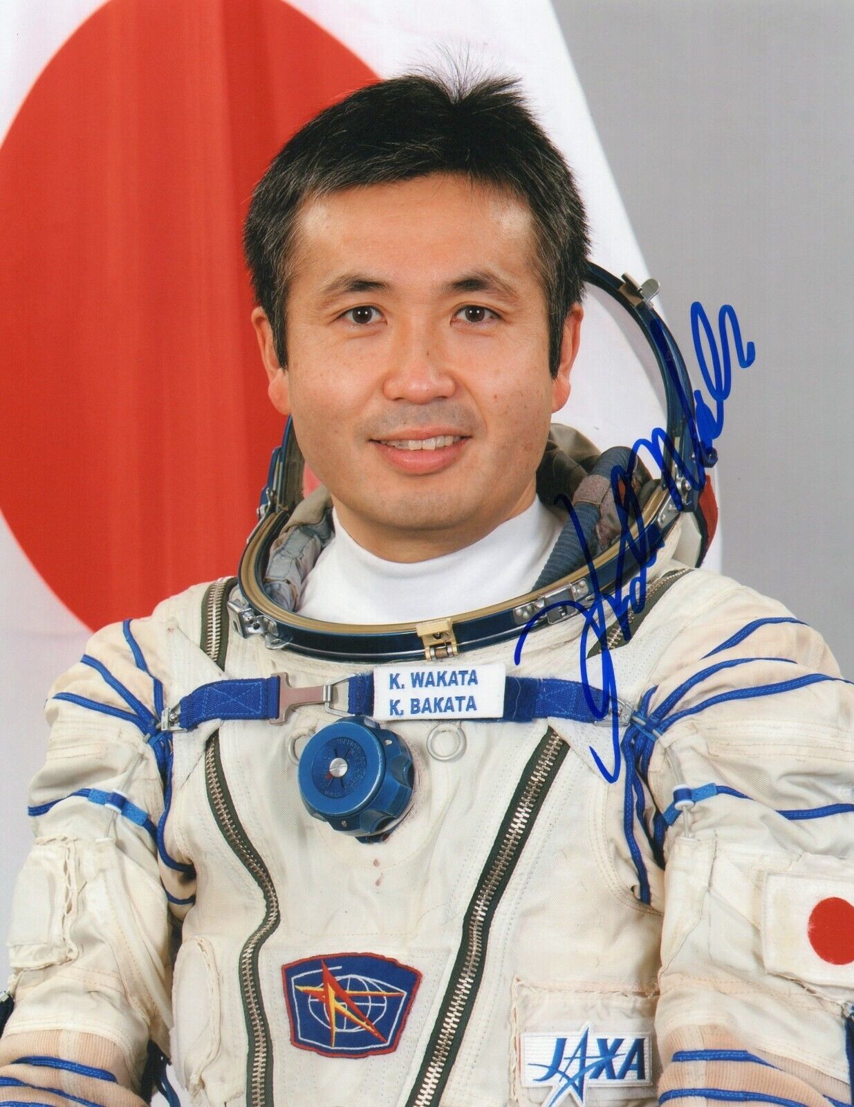 8x10 Original Autographed Photo of Japanese Astronaut Koichi Wakata