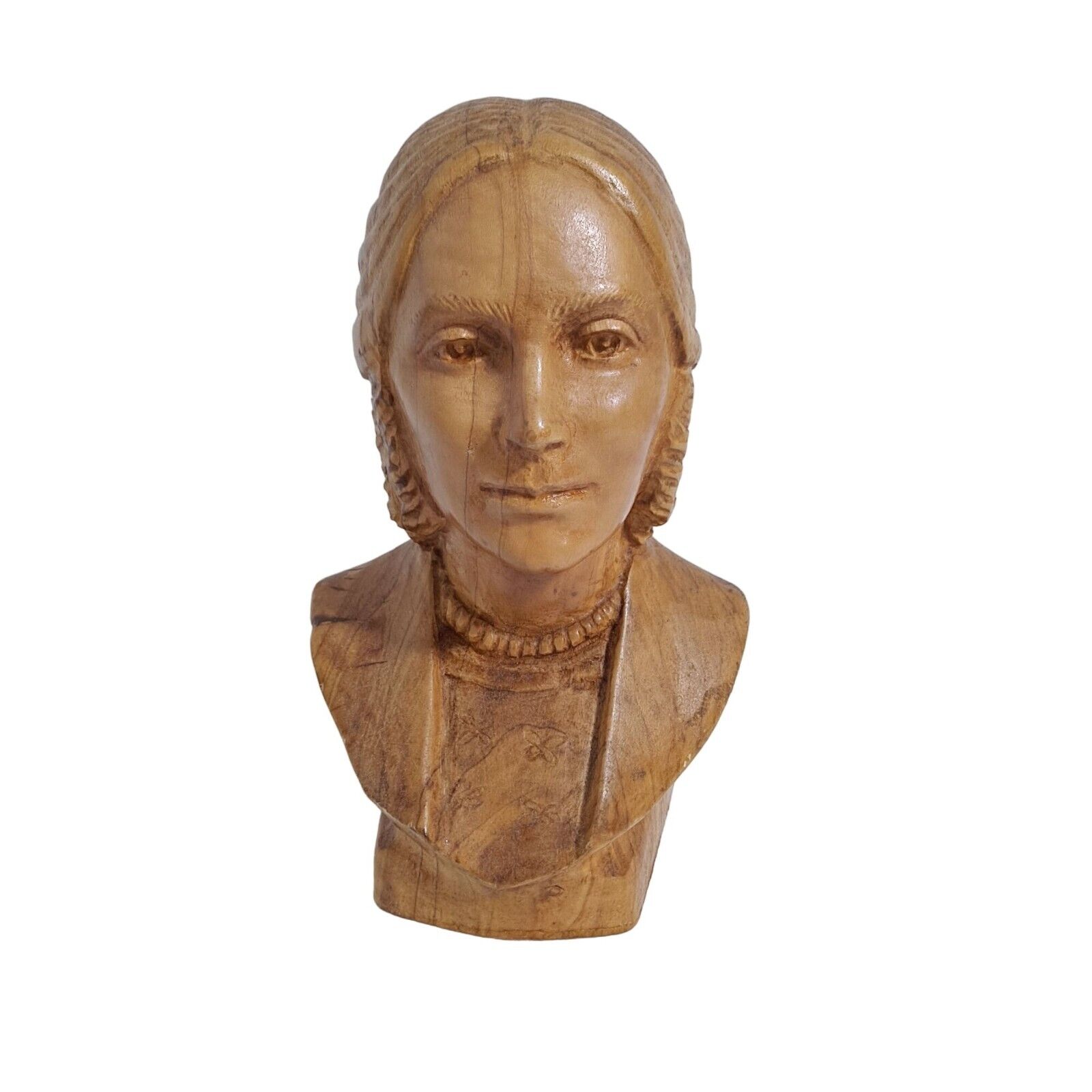 LDS Wood Carving Emma Smith (Joseph Smiths Wife) Hand Carved Latter Day Saints