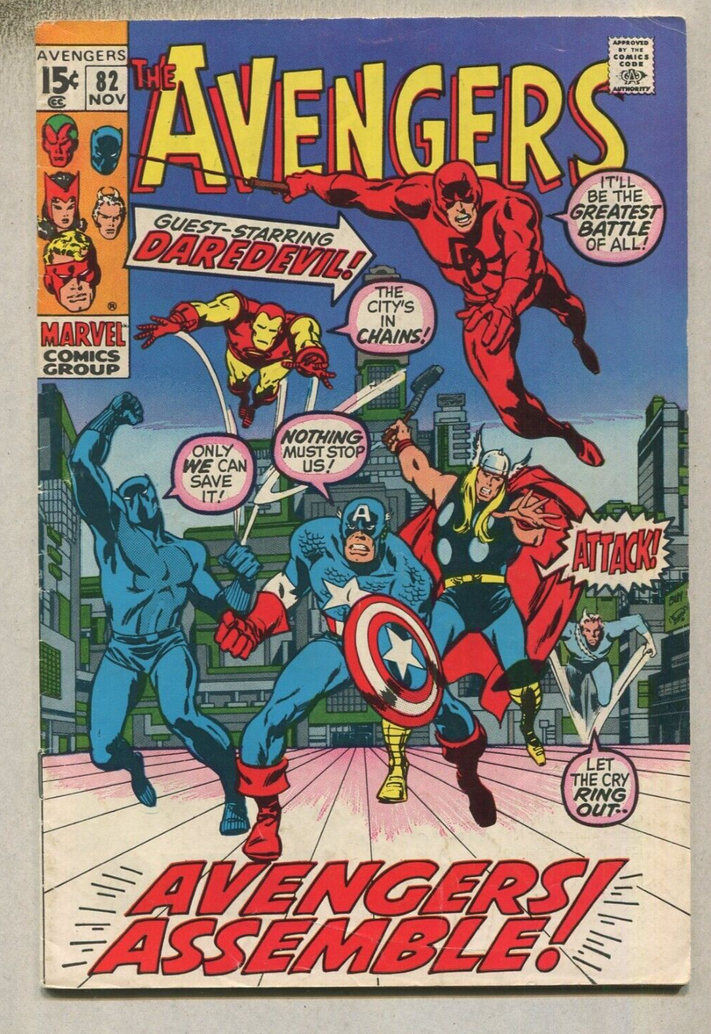 The Avengers: #82 FN Baredevil   Marvel Comics SA