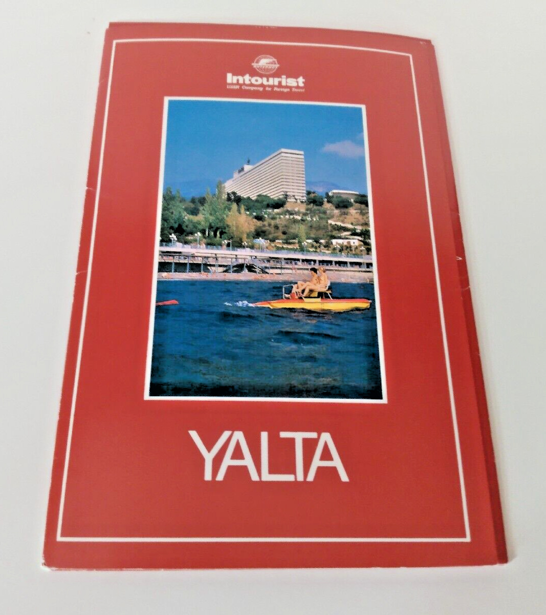 Vintage 1990s YALTA, Ukraine Crimea Intourist Tourist Information Folder