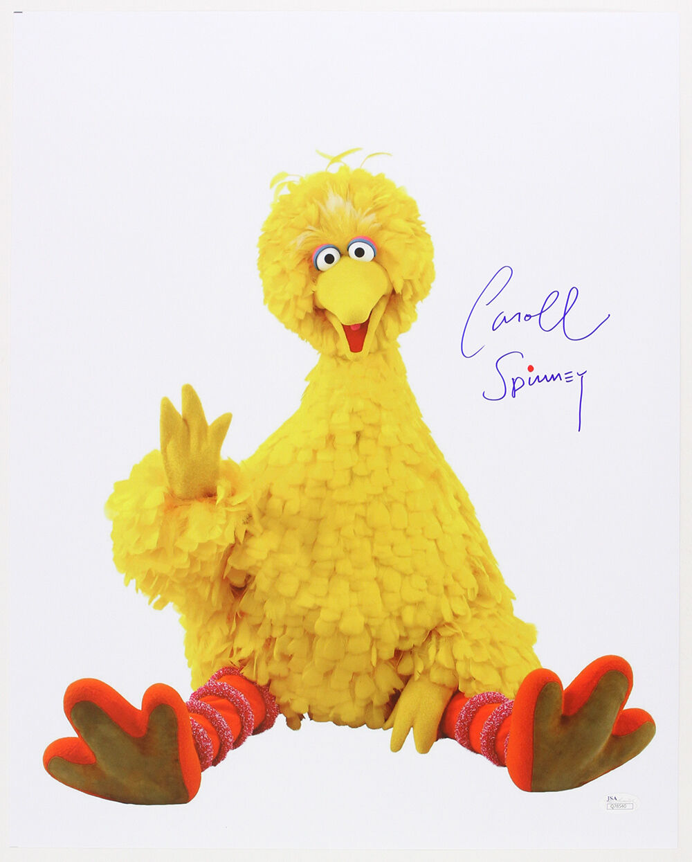 1969-2016 Caroll Spinney “Big Bird” Sesame St LE Signed 16x20 Color Photo (JSA)