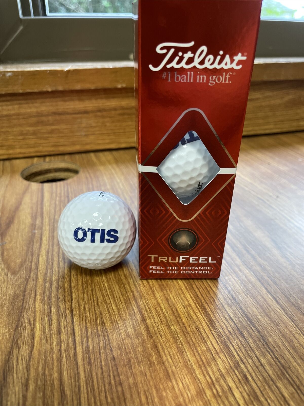 TITLEIST TruFeel Golf Balls - OTIS ELEVATOR - NEW Sleeve (3 WHITE Balls)