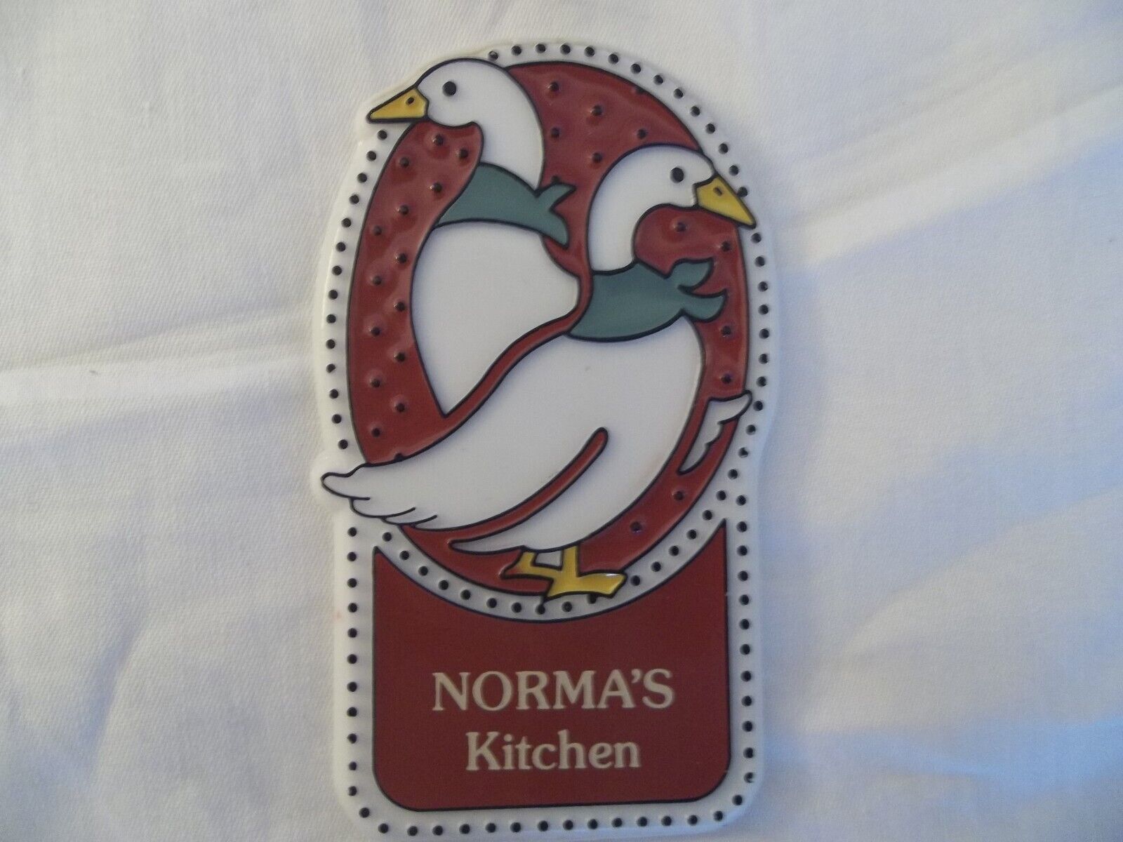 VINTAGE RETRO Norma\'s Kitchen Magnet Refrigerator Decor 1980s Rare plastic Norma