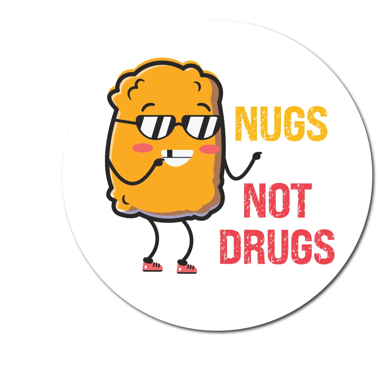 Magnet Me Up Nugs Not Drugs Funny Magnet Decal, 5 In, Automotive Magnet For Car