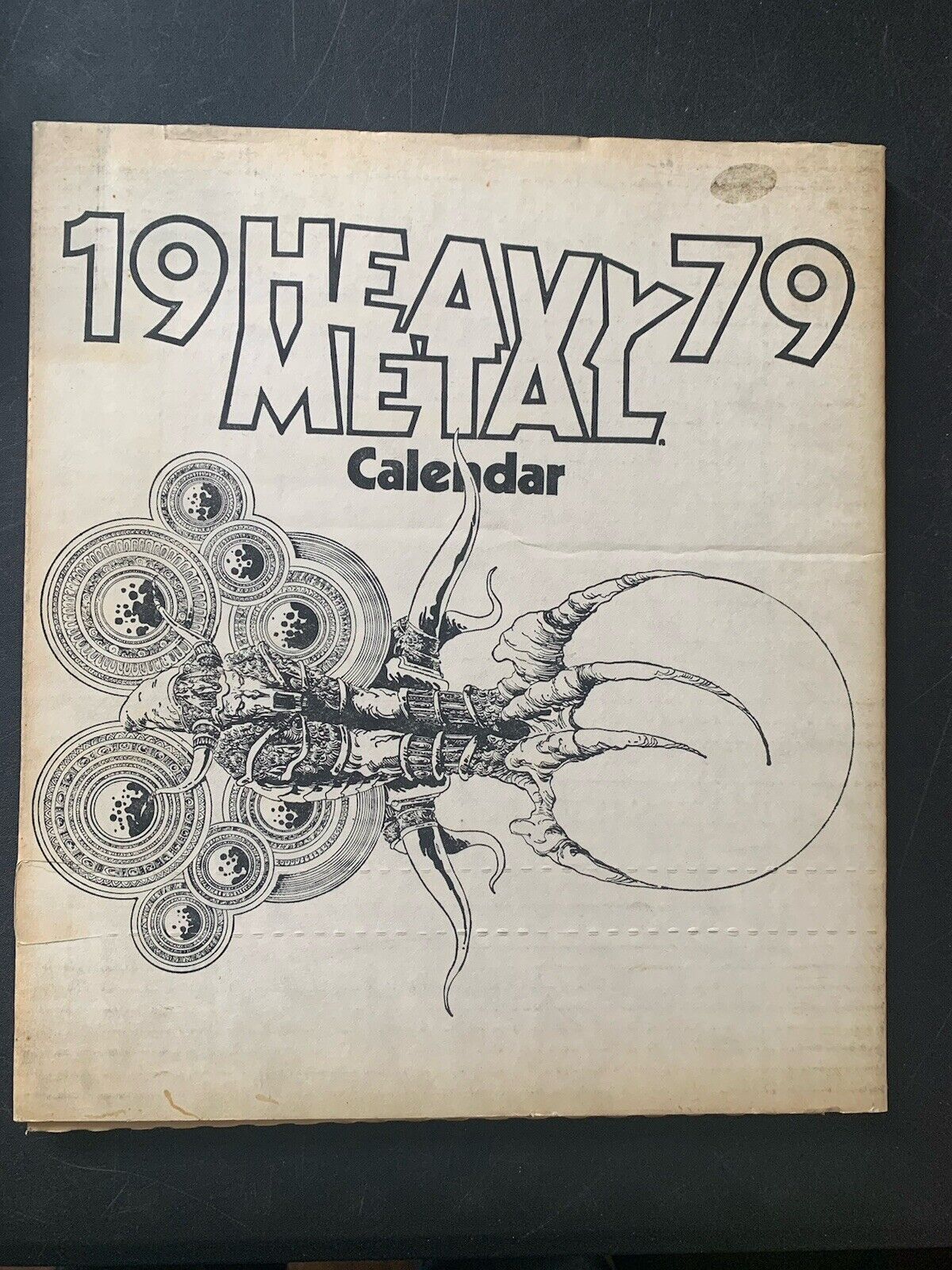HEAVY METAL Calendar from 1979 / STILL IN THE ORIGINAL NEW UNOPENED