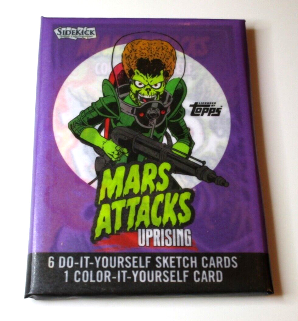 2021 Topps Sidekick Mars Attacks Uprising Sealed DO-IT YOURSELF Sketch Pack 