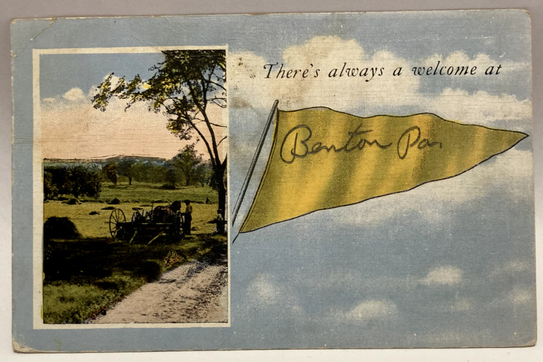 Yellow Pennant, There Always A Welcome at Benton PA Pennsylvania Postcard