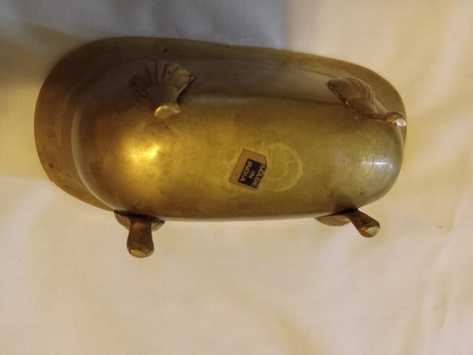 solid brass ashtray vintage