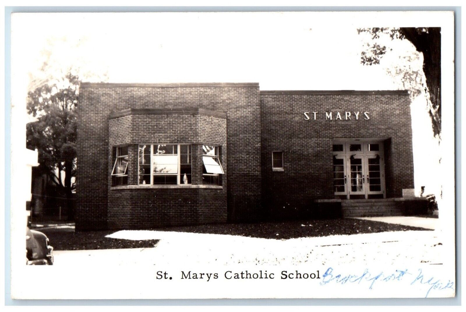 c1950\'s St. Mary\'s Catholic School Brockport New York NY RPPC Photo Postcard