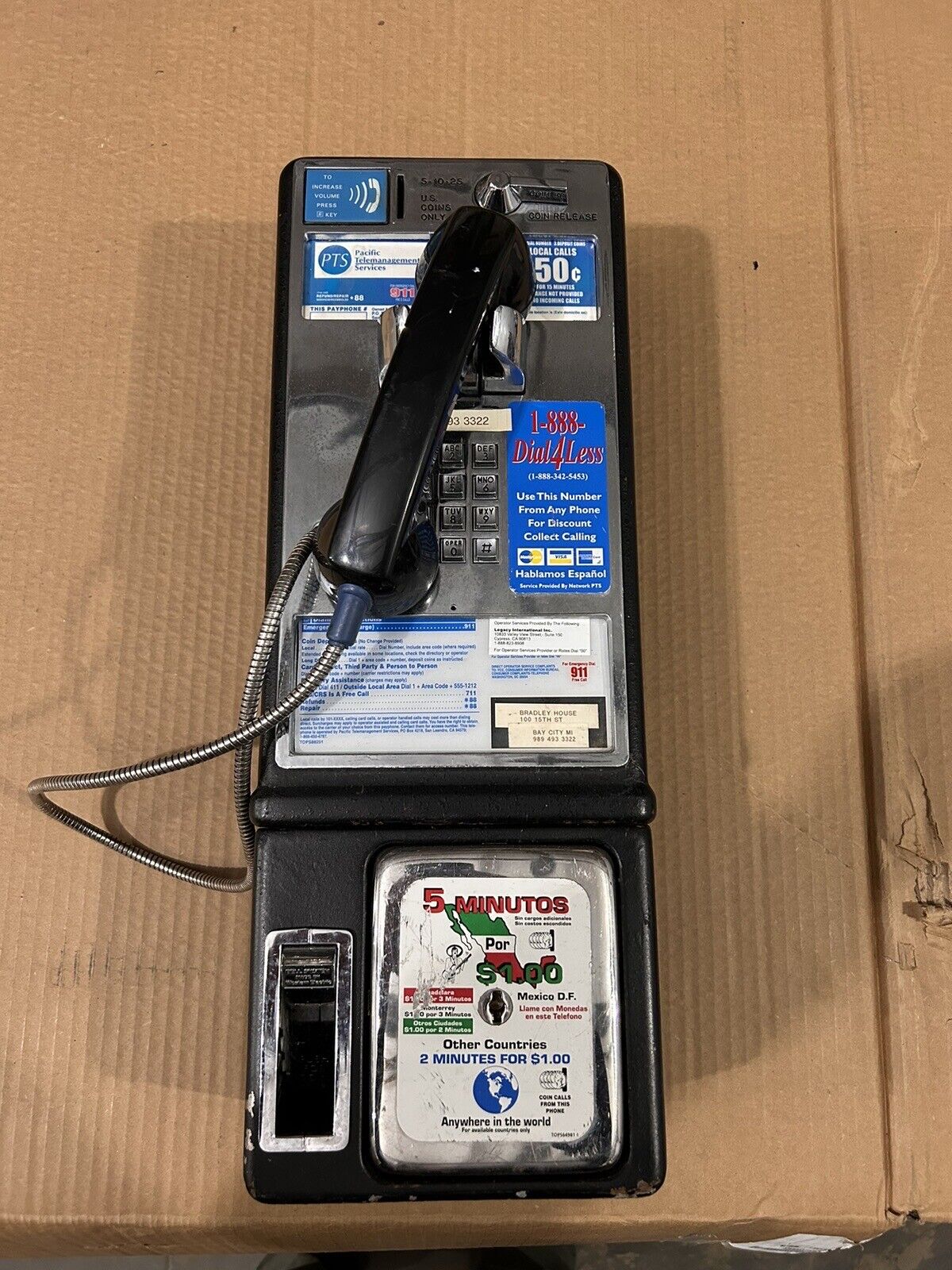 Vintage Used Pay phone.