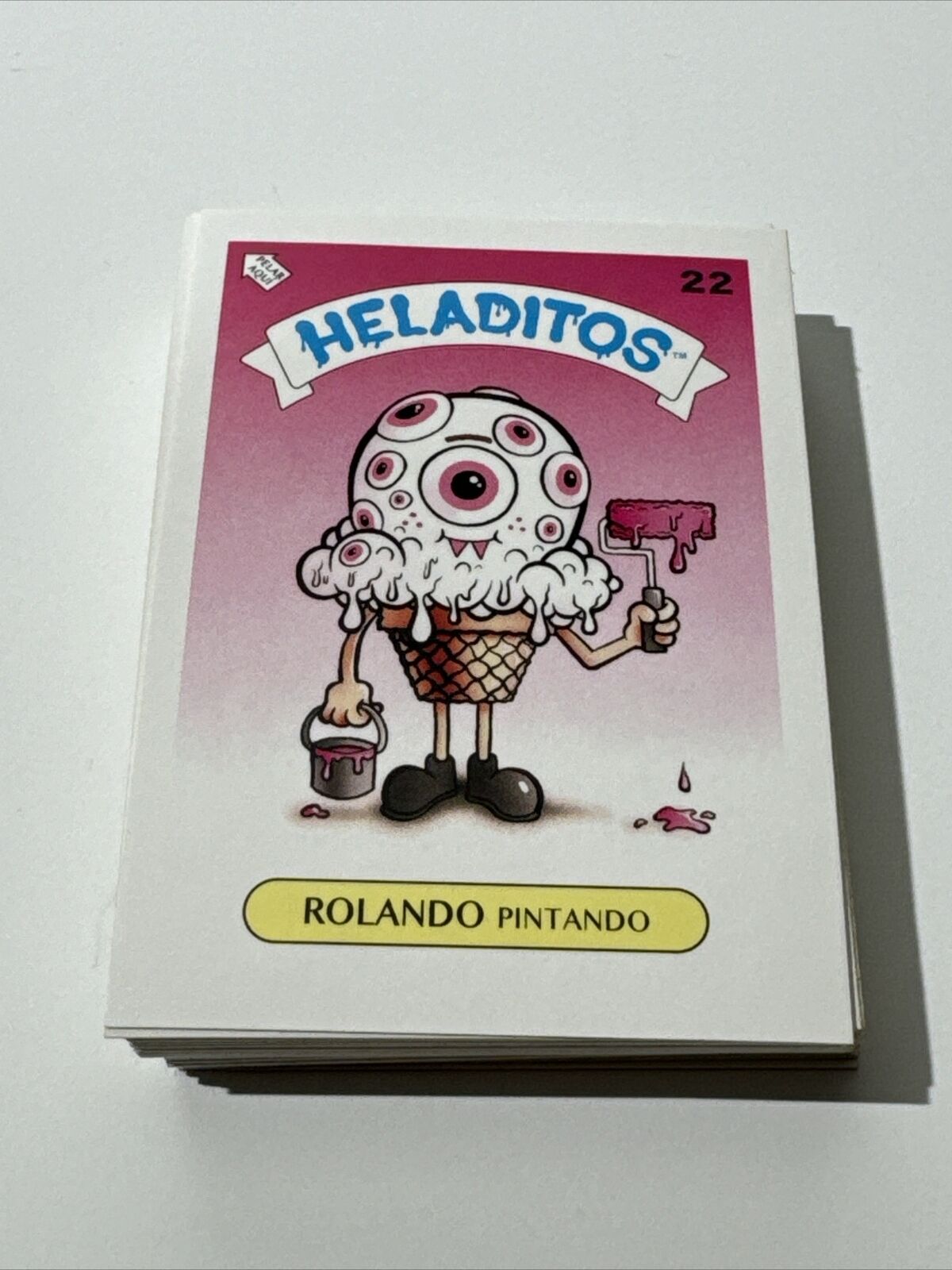 GPK/Buff Monster: The Melty Misfits 2017 Heladitos Mini: #22 ROLANDO PINTANDO