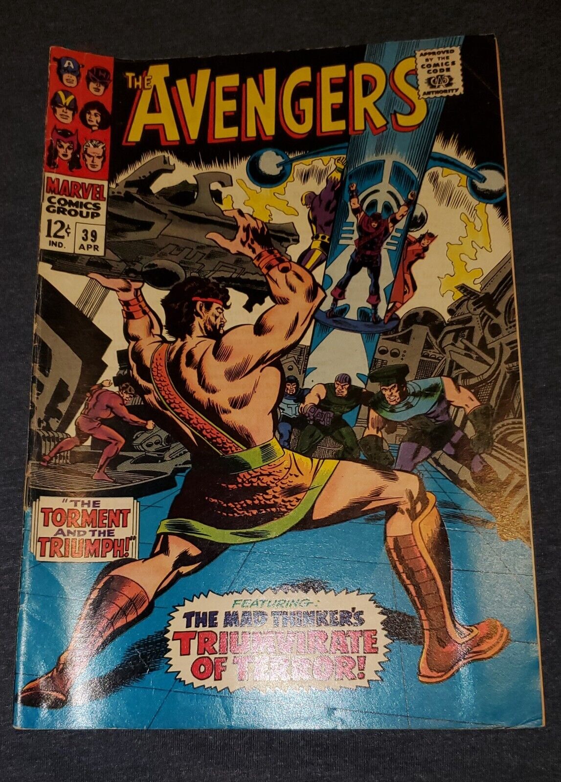 Avengers #39 VG- from Marvel Comics 1960\'s | Hercules and the Black Widow guest