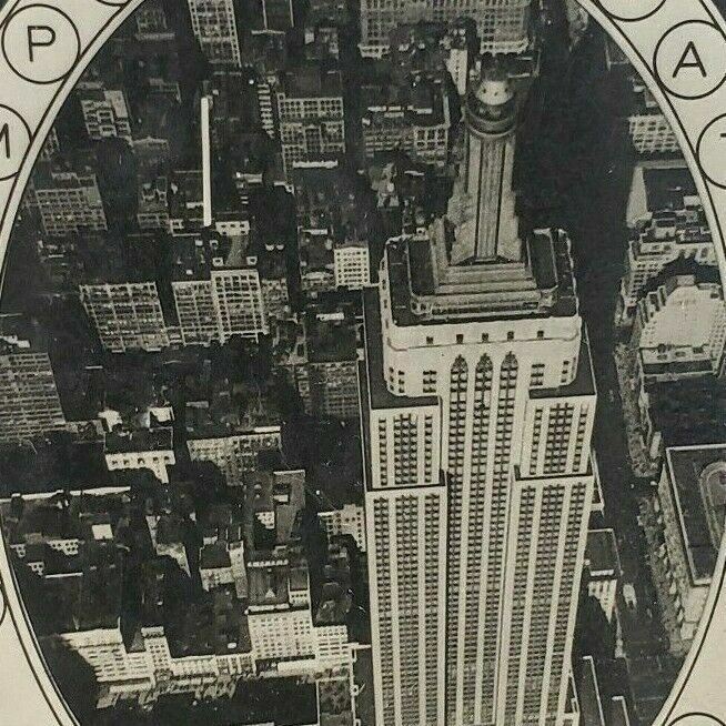 New York Empire State Building Eye Comfort Depth Perception Photo Stereoview L64