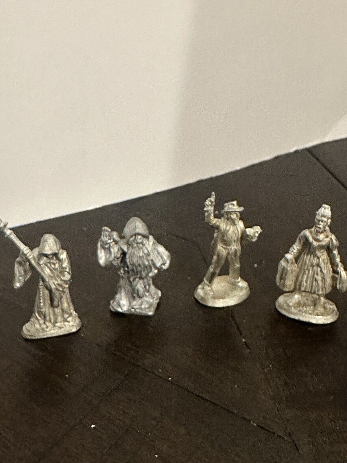 Lot of 4 Vintage Medieval Fantasy Pewter Miniature Figures
