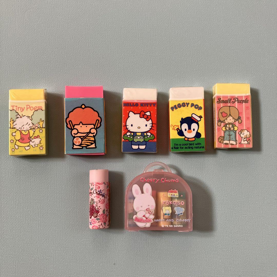 Sanrio Retro Eraser Tiny Poem Cheerly Cham And Others