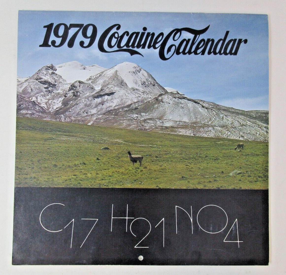 1979 Cocaine Calendar - RARE Vintage Red Dog Calendar Great Condition High Grade