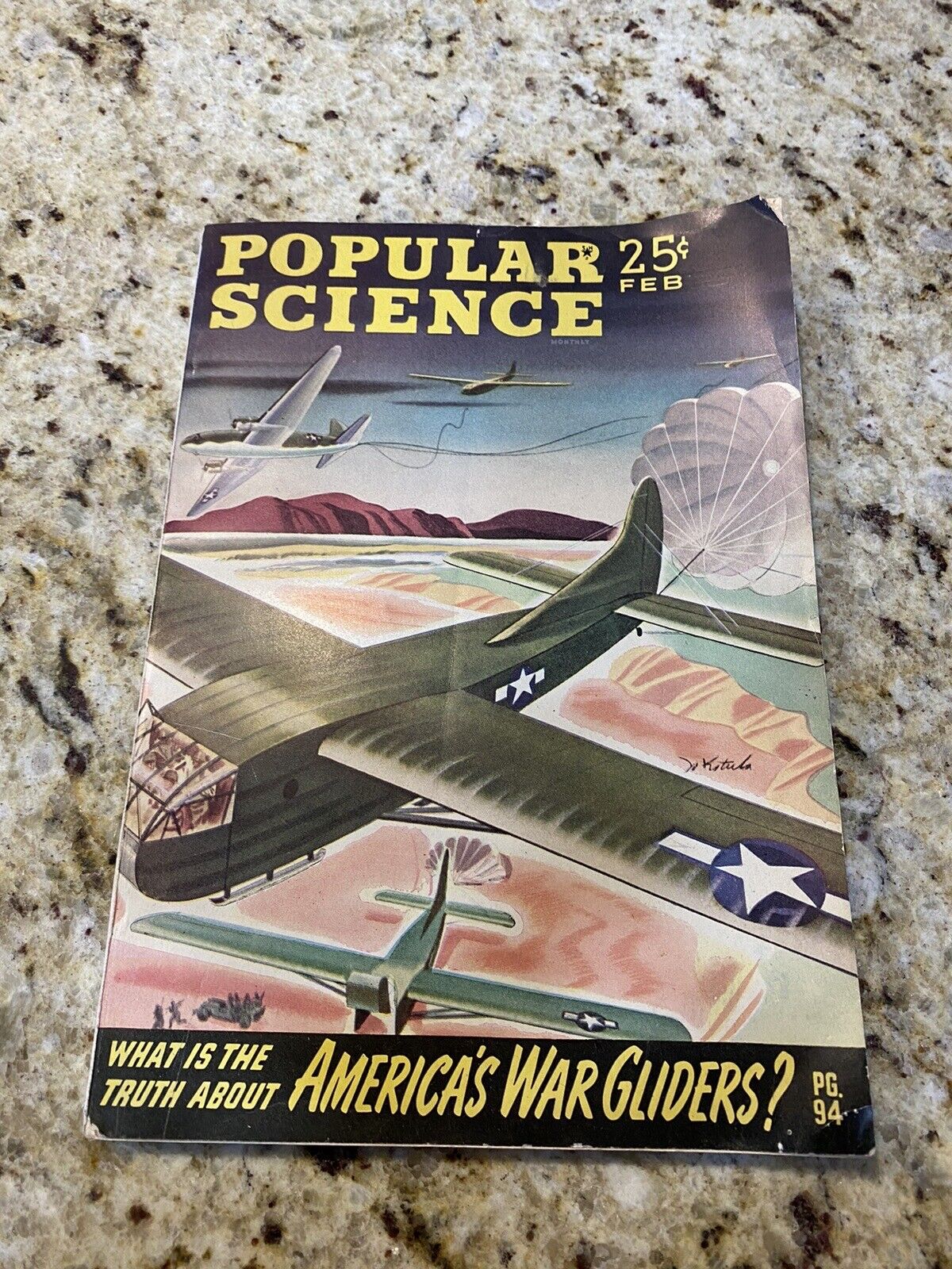 World War II, “Popular Science Magazine,”  Feb., 1944, Unbelievable War Pictures