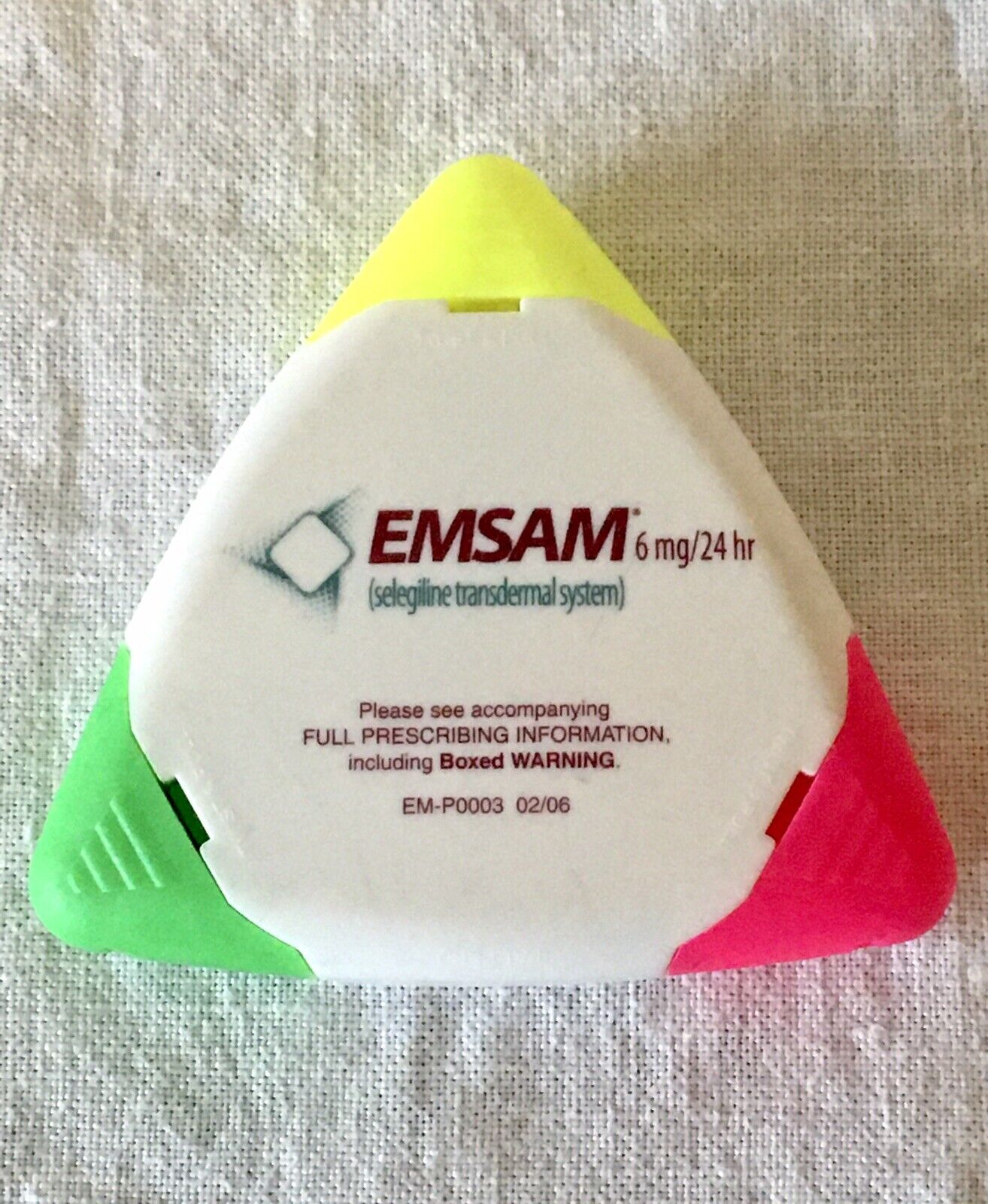 Pharmaceutical Advertisement EMSAM Highlighter pen/marker Drug Rep Promo -works