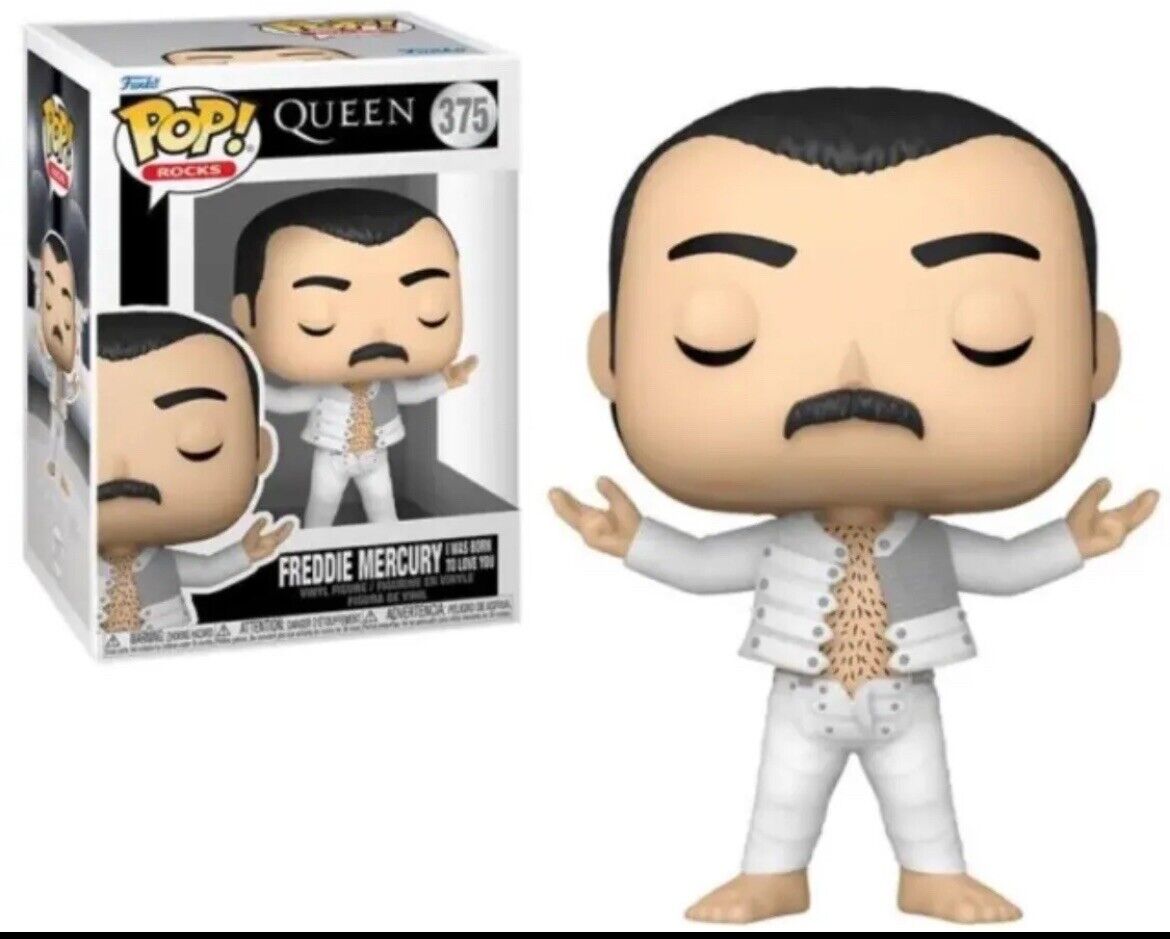 Funko Pop Rocks #375 Queen Freddie Mercury I Was Born To Love You Vinyl Figure