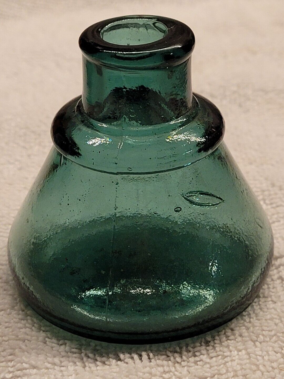 BEAUTIFUL RARE VARIENT TEAL CARTER CONE INK ONLY EMBOSSED CARTER NOT WITH THE S