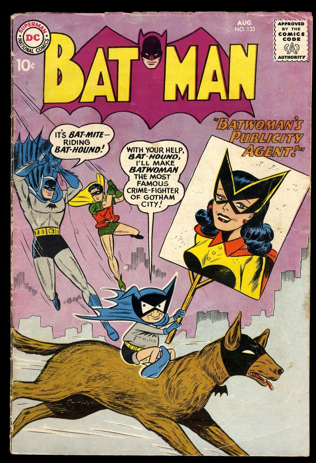 Batman #133 VG+ 4.5 1st Appearance Bat-Mite in Batman Moldoff Cover DC Comics