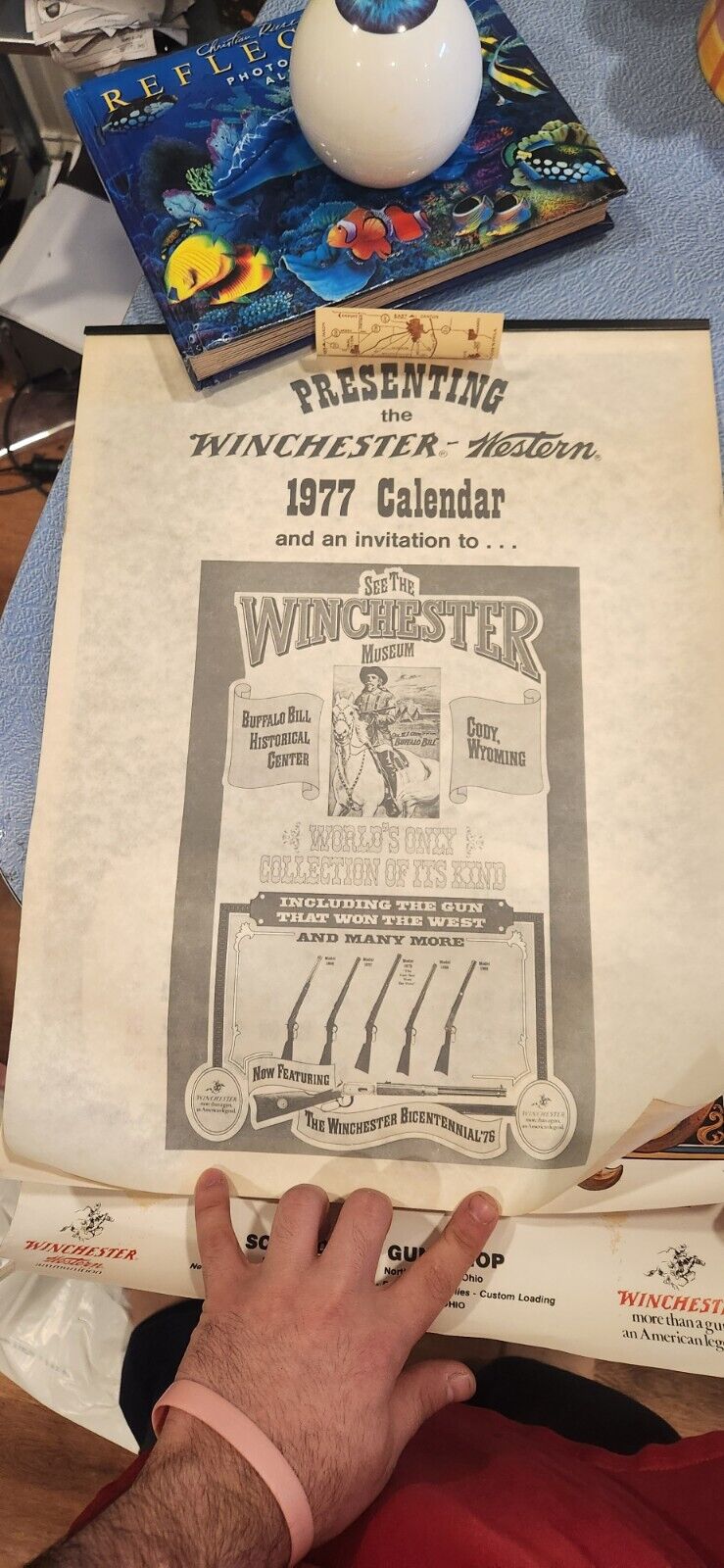Vintage 1977 Winchester Wall Calendar 