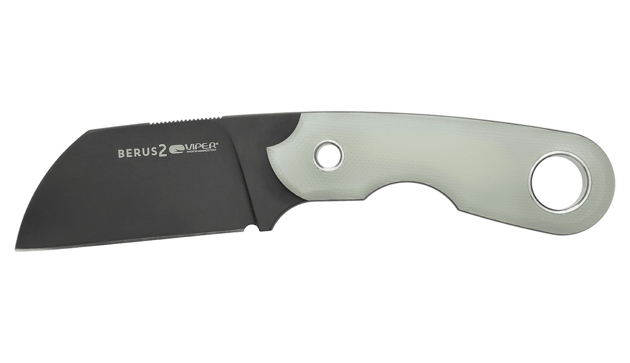 Viper Berus 2 Fixed Blade Knife Jade G10 Handle M390 Plain Black Blade VT4014DGJ