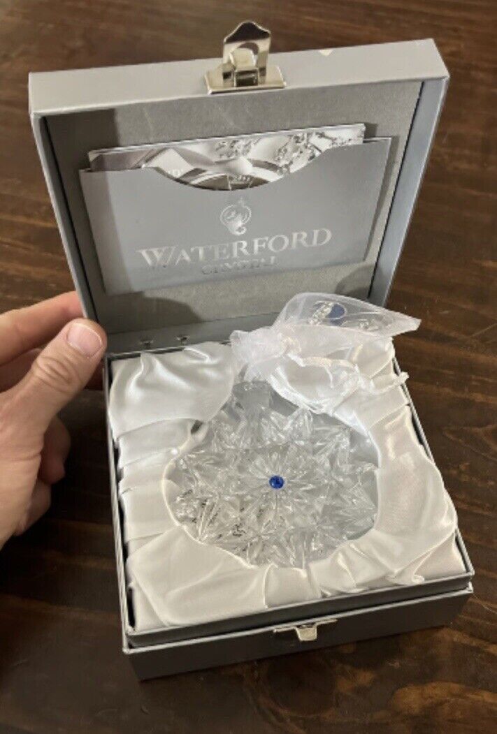 Waterford Crystal Snowflake Wish 2013 Limited Edition Christmas Ornament  w/Box