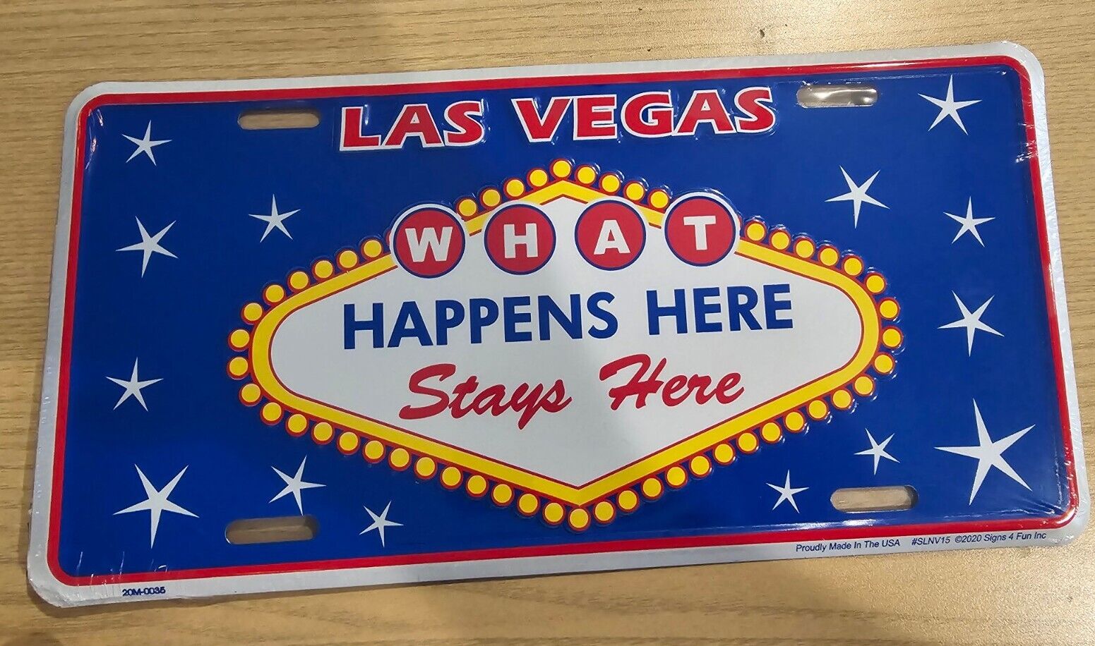 Las Vegas Nevada Souvenir Aluminum License Plate Embossed