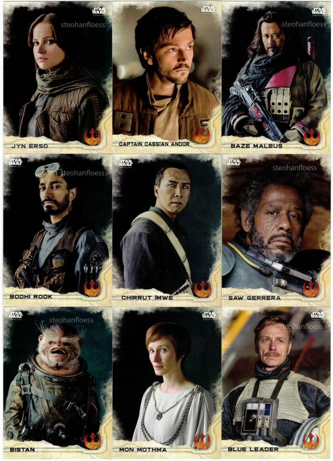 2016 Topps Star Wars Rogue One Series 1 You Pick the Base Card Finish Your Set